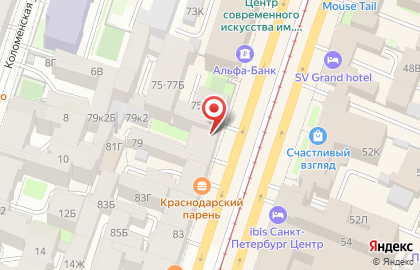 Зоомагазин PetShop.ru на Лиговском проспекте на карте