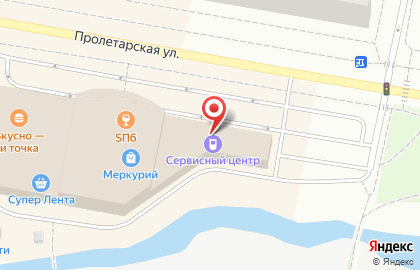 Сервисный центр Цифра на Пролетарской улице в Колпино на карте