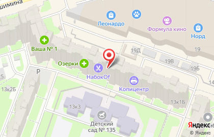 Магазин АзъБука в Выборгском районе на карте