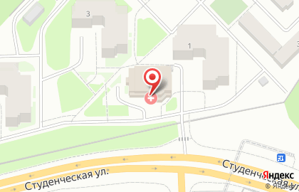 Центр профессиональной патологии на Студенческой улице на карте