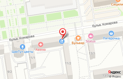 Торгово-монтажная компания Volcano Россия на бульваре Комарова на карте