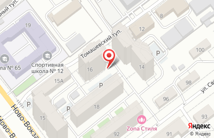 Продовольственный магазин в Промышленном районе на карте