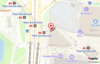Ресторан быстрого питания KFC на Чертановской улице на карте