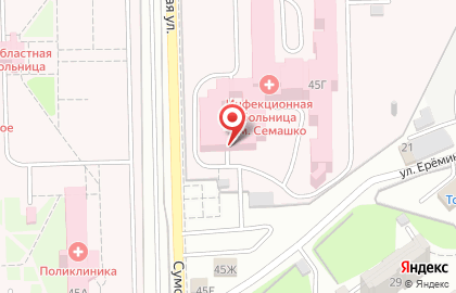 Областная клиническая инфекционная больница им. Н.А. Семашко на карте