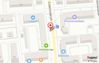 Межа на Советской улице на карте