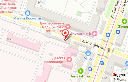 Магазин мясных изделий Сава в Ленинском районе на карте
