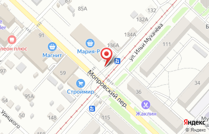 Продовольственный магазин Сударь в 1-ом Мопровском тупике на карте