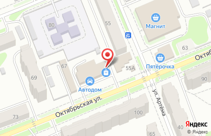 Фотостудия Белый Лев на Октябрьской улице на карте