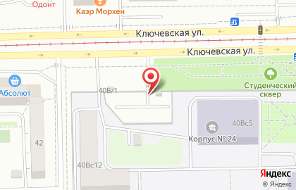 Автостоянка на Ключевской, 40Б на карте