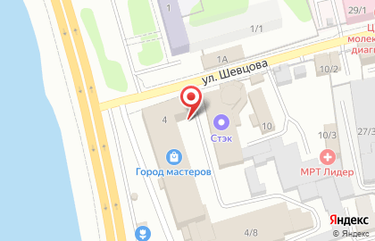Торговый центр Город Мастеров в Правобережном округе на карте