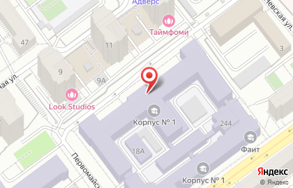 Самарский государственный технический университет на Первомайской улице на карте