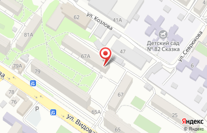 Продуктовый магазин в Краснодаре на карте