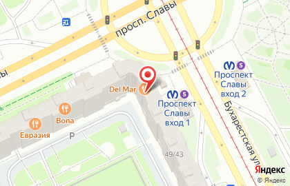 Колхида на проспекте Славы на карте