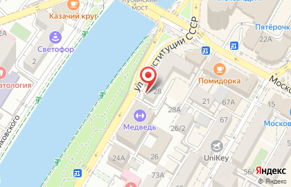Продовольственный магазин Агрокомплекс на улице Конституции СССР на карте