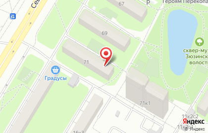 Район Зюзино Совет пенсионеров, ветеранов войны, труда, Вооруженных Сил и правоохранительных органов на Севастопольском проспекте на карте