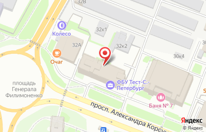 Тепло на проспекте Александра Корсунова на карте