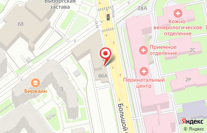 Продуктовый магазин Аркуда в Выборгском районе на карте
