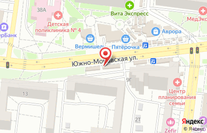 Тип-Топ на Южно-Моравской улице на карте