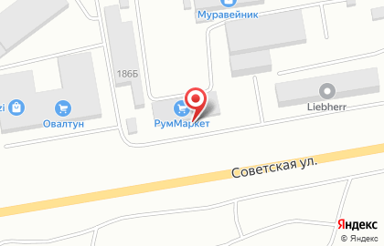 Торгово-сервисная компания Либхерр-Русланд на Советской улице на карте