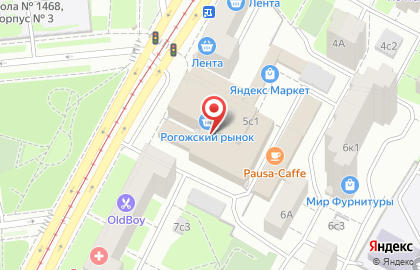 Суши-бар СушиСтор на улице Рогожский Вал на карте