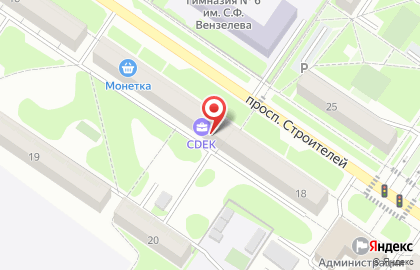 Интернет-провайдер Mts Gpon на проспекте Строителей на карте