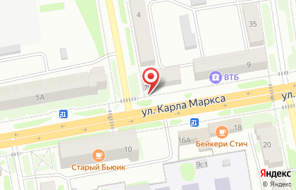 EХ на улице К.Маркса на карте