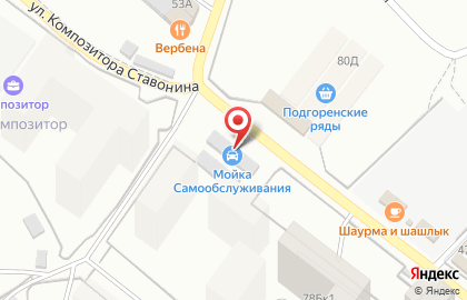 Автомойка в Воронеже на карте