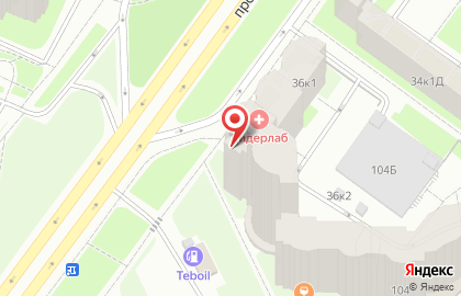 Банкомат ВТБ на проспекте Маршала Жукова, 36 к 1 на карте