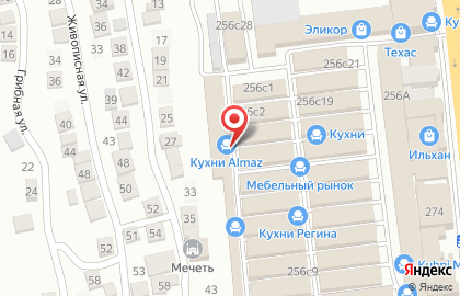 Салон кухни Красный цветок на карте