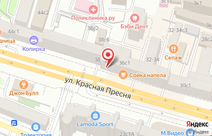 Магазин косметики ПрофБьютиМаркет на улице Красная Пресня на карте