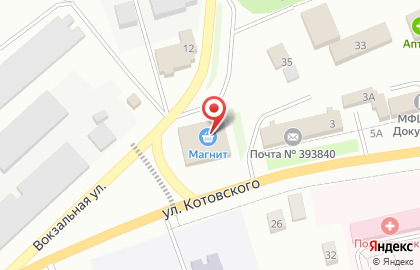Магазин косметики и бытовой химии Магнит Косметик на улице Котовского на карте