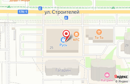 Центр распродаж мебели Полцены на улице Строителей в Коврове на карте