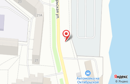 Кедр на Октябрьской улице на карте