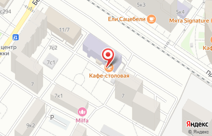 Столовая в Москве на карте