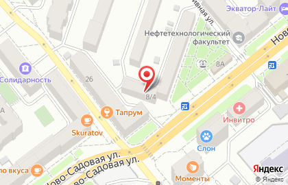 Грани на Ново-Садовой улице на карте