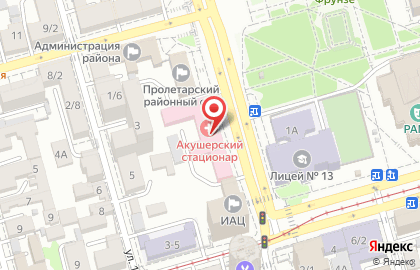 Городская больница №6 на улице Карла Маркса на карте