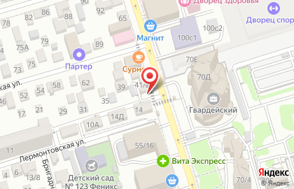 Магазин овощей и фруктов в Ростове-на-Дону на карте
