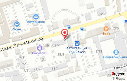 Магазин автозапчастей Лидер в Буйнакске на карте