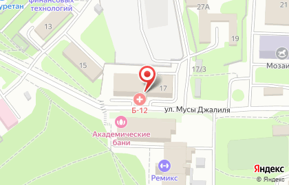 Банный комплекс в Новосибирске на карте