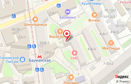 Магазин цветов Мосцветторг на Бауманской улице на карте