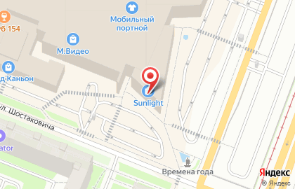 СберБанк России на метро Проспект Просвещения на карте