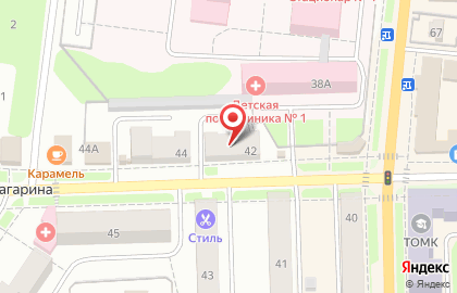 Магазин игрушек Умка на улице Гагарина на карте
