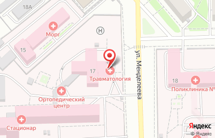 Ортопедический салон ЕвроОртопед на улице Менделеева на карте