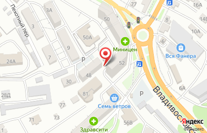 Магазин мясной продукции Мясолюб во Владивостоке на карте