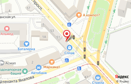 Интим-салон Соблазн на Советском проспекте на карте
