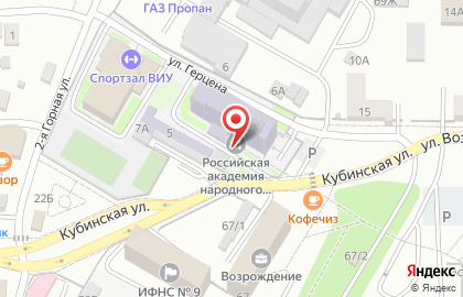РАНХиГС в Краснооктябрьском районе на карте