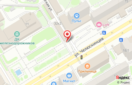 Киоск по продаже мясной продукции на Площади Гарина-Михайловского на карте