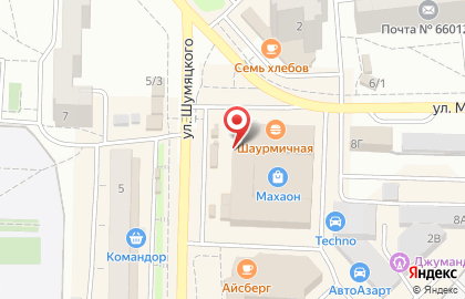 Магазин домашнего текстиля в Советском районе на карте