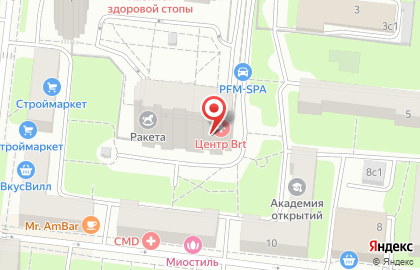 Детский клуб Ракета в Покровском-Стрешнево на карте
