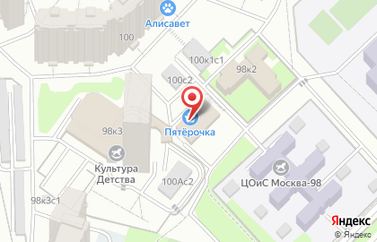 Салон-парикмахерская Фрэя на Мичуринском проспекте на карте